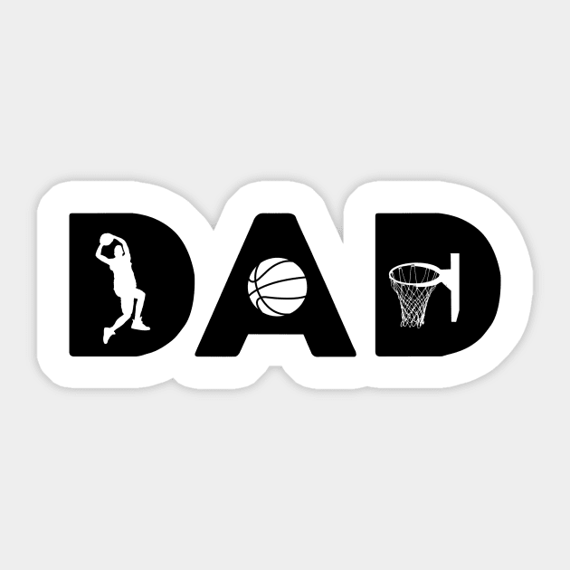 basketball dad-father's day Sticker by The Tee Tree